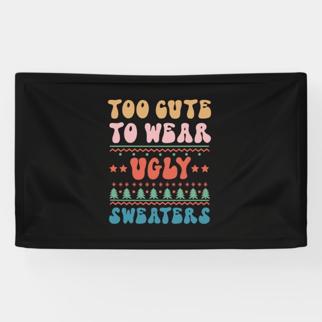 Weihnachtsgeschenk zu Niedlich, um einen hässliche Banner (Horizontal)
