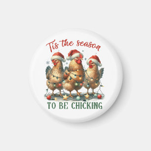 Weihnachtsgeschenk zum Chicken Magnet
