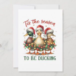 Weihnachtsgeschenk zum Ducken Einladung