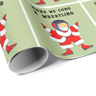 Weihnachtsgeschenk zum Wrestling-Feiertag Geschenkpapier