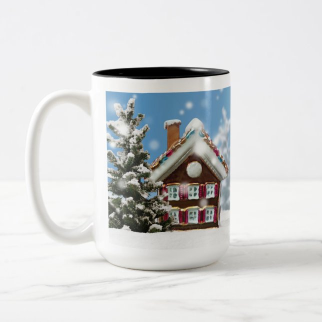 Weihnachtsgeschenk Zweifarbige Tasse (Links)