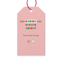 Weihnachtsgeschenkanhänger 'Baking Spirits Bright'