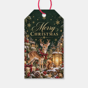 Weihnachtsgeschenkanhänger Waldhirsch Geschenkanhänger