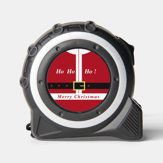 Weihnachtsgeschenkband Maßnahme Funny Santa Design Maßband (Vorderseite)