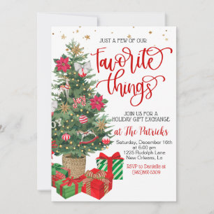 Weihnachtsgeschenkbörse Party Einladung