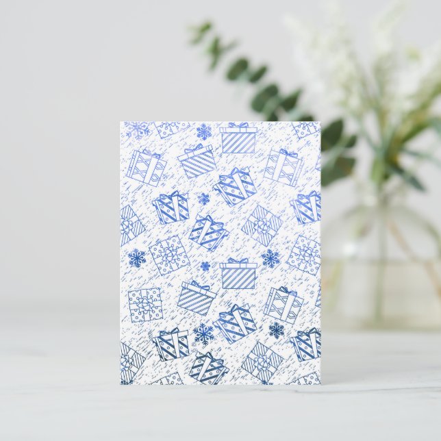 Weihnachtsgeschenke 6 postkarte (Stehend Vorderseite)