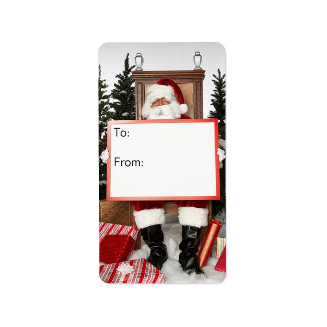 Weihnachtsgeschenke Adressaufkleber (Vorne)