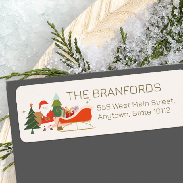 Weihnachtsgeschenke auf dem Schlitten des Weihnach (Von Creator hochgeladen)