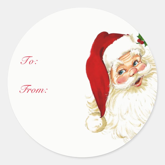 Weihnachtsgeschenke-Aufkleber Runder Aufkleber (Vorderseite)