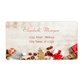 Weihnachtsgeschenke, Baum , Holztextur