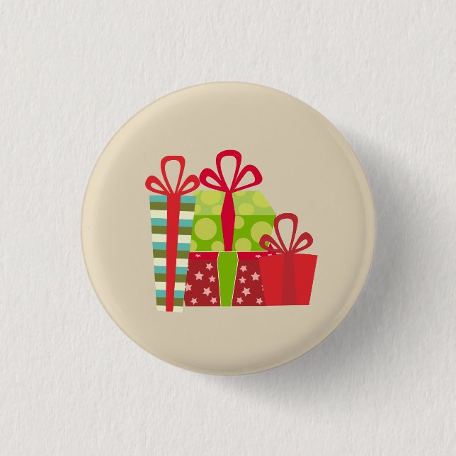 Weihnachtsgeschenke Button (Vorderseite)