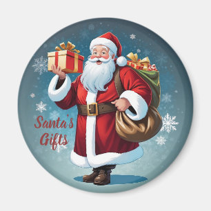 Weihnachtsgeschenke des festlichen Weihnachtsmanns Magnet
