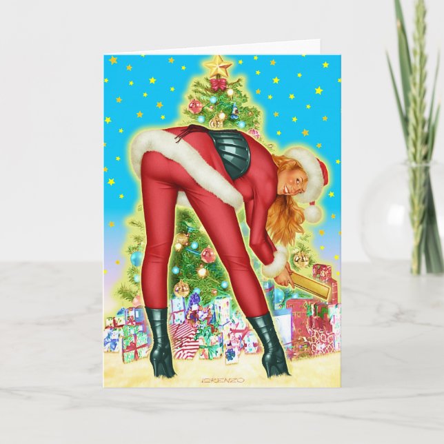 Weihnachtsgeschenke Feiertagskarte (Vorderseite)