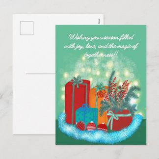 Weihnachtsgeschenke Feiertagspostkarte