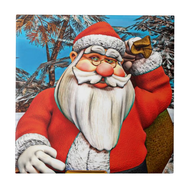 Weihnachtsgeschenke Fliese (Vorderseite)