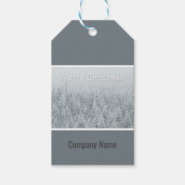 Weihnachtsgeschenke für Angestellte Geschenkanhänger (Vorderseite)