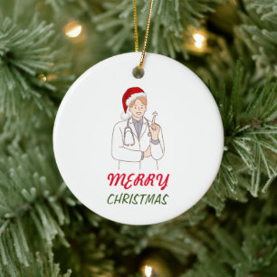 Weihnachtsgeschenke für den besten Arzt überhaupt Keramik Ornament