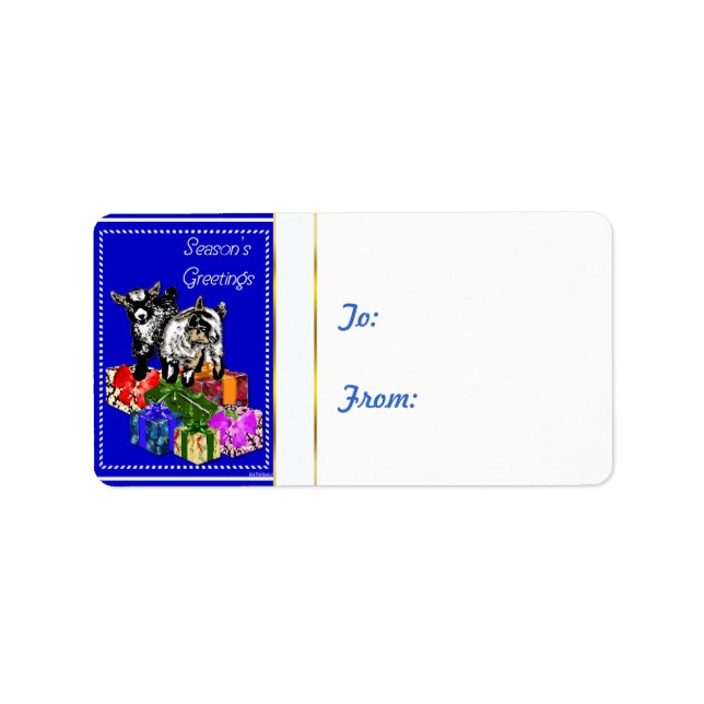 Weihnachtsgeschenke für die Weihnachtszeit Adressaufkleber (Vorne)