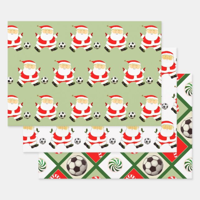 Weihnachtsgeschenke für Fußball Geschenkpapier Set (Set)