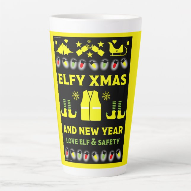Weihnachtsgeschenke für Gesundheit und Sicherheit Milchtasse (Vorderseite)