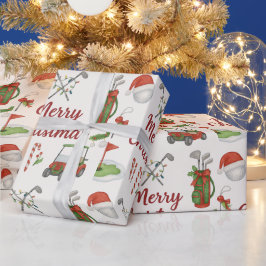 Weihnachtsgeschenke für Golfer Geschenkpapier