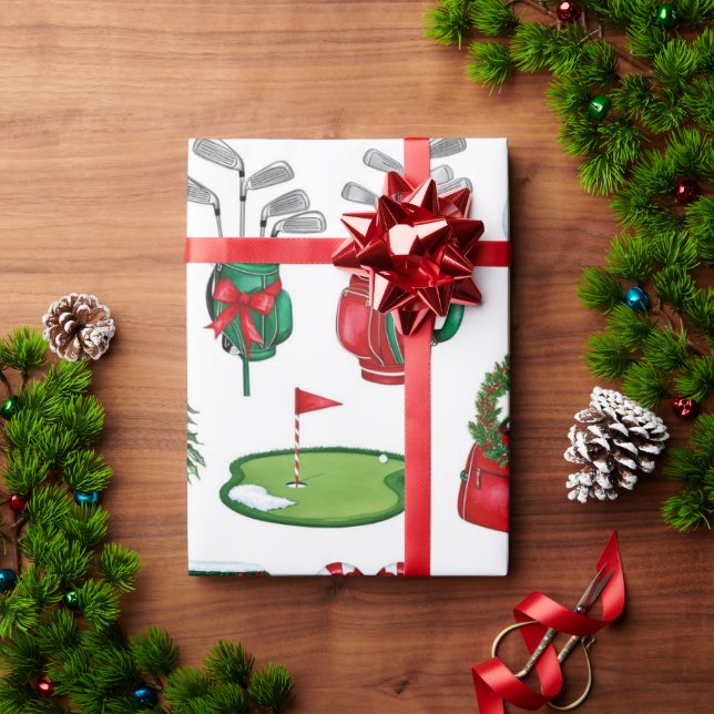 Weihnachtsgeschenke für Golfer Geschenkpapier (Feiertagsgeschenk)