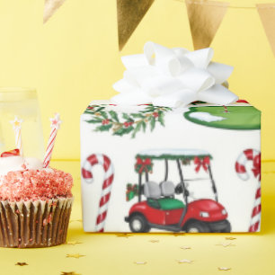 Weihnachtsgeschenke für Golfer Geschenkpapier