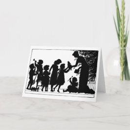 Weihnachtsgeschenke geben feiertagskarte