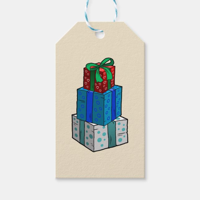 Weihnachtsgeschenke Geschenkanhänger (Vorderseite)