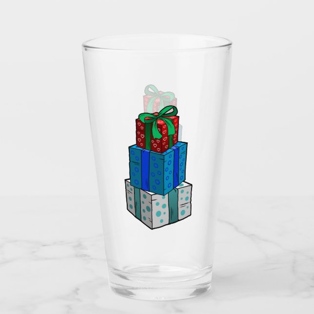 Weihnachtsgeschenke Glas (Vorderseite)