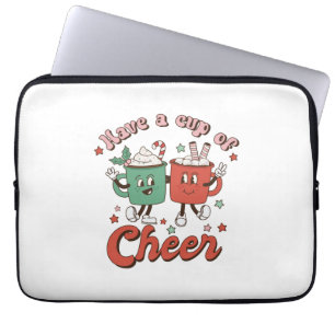 Weihnachtsgeschenke haben eine Tasse Fröhlichkeit Laptopschutzhülle