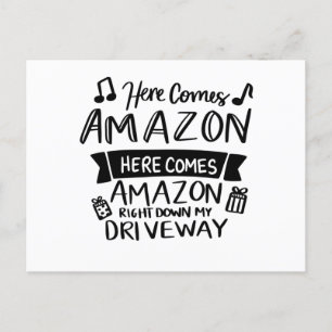 Weihnachtsgeschenke, Hier kommt Amazon Postkarte