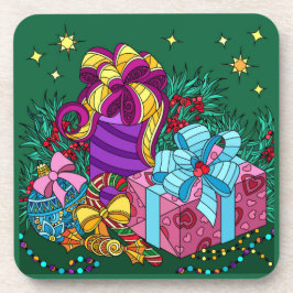 Weihnachtsgeschenke; hübscher Urlaub Getränkeuntersetzer