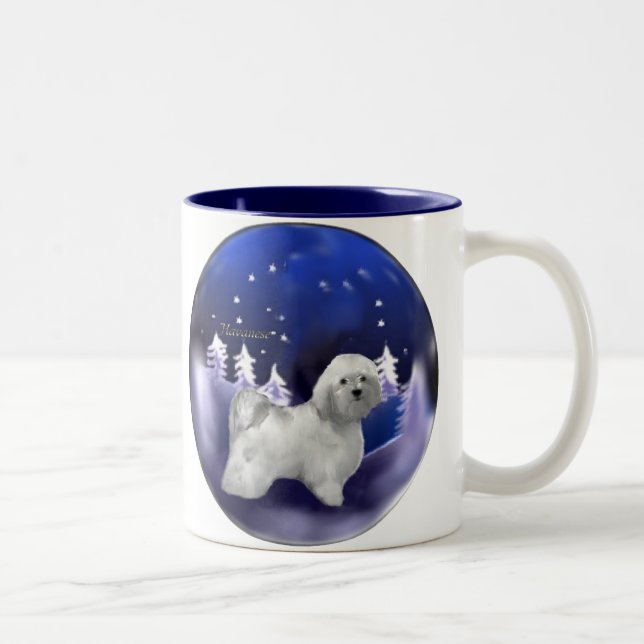 Weihnachtsgeschenke in Havanna Zweifarbige Tasse (Rechts)