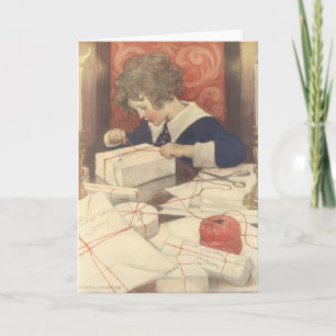 Weihnachtsgeschenke, Jessie Willcox Smith Feiertagskarte