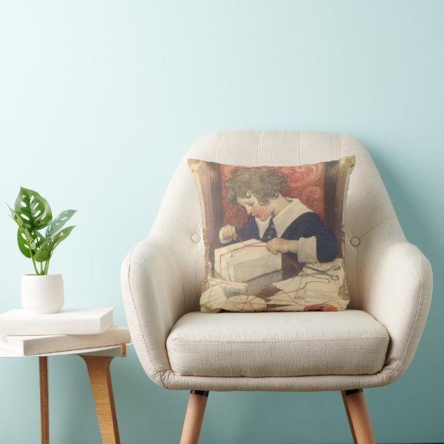 Weihnachtsgeschenke, Jessie Willcox Smith Kissen (Stuhl )