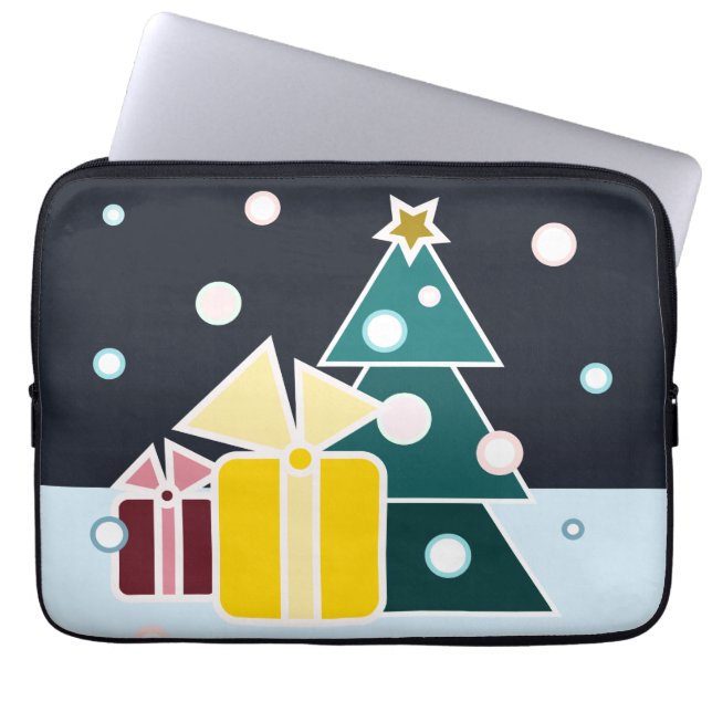 Weihnachtsgeschenke Laptopschutzhülle (Vorderseite)