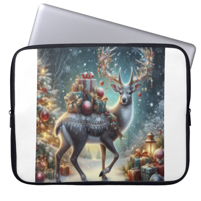 Weihnachtsgeschenke Laptopschutzhülle (Vorderseite)