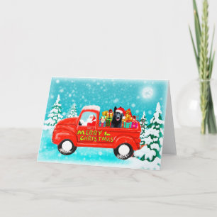 Weihnachtsgeschenke Lieferwagen für Deutsche Schäf Karte