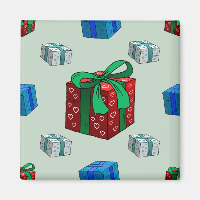 Weihnachtsgeschenke Magnet (Vorne)