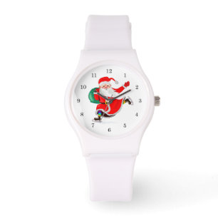 Weihnachtsgeschenke mit dem Weihnachtsmann Armbanduhr