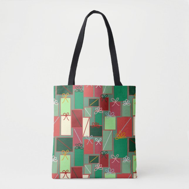 Weihnachtsgeschenke mit Ribbons und Bows Tasche (Vorderseite)
