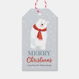Weihnachtsgeschenke niedlicher Eisbär Geschenkanhänger