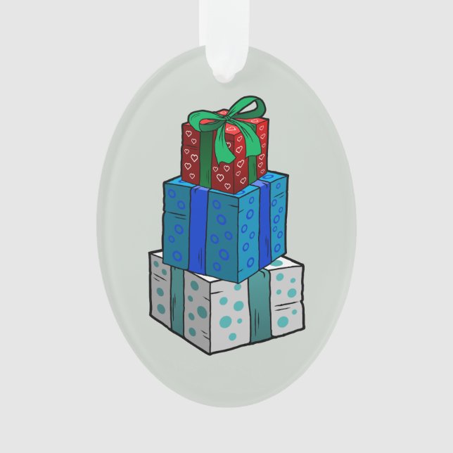 Weihnachtsgeschenke Ornament (Vorderseite)