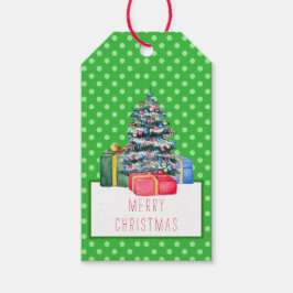 Weihnachtsgeschenke & Polka Dots-Geschenk-Tag Geschenkanhänger