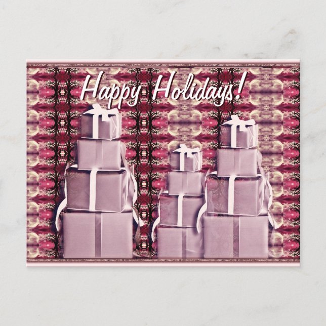 Weihnachtsgeschenke Postkarte (Vorderseite)