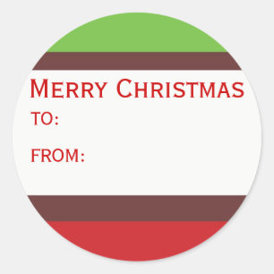 Weihnachtsgeschenke Runder Aufkleber