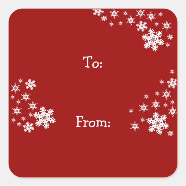 Weihnachtsgeschenke Stickers (Vorderseite)