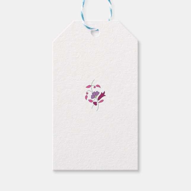 Weihnachtsgeschenke Tags | Custom Holiday Labels Geschenkanhänger (Vorderseite)