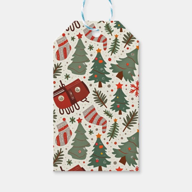 Weihnachtsgeschenke Tags Geschenkanhänger (Vorderseite)